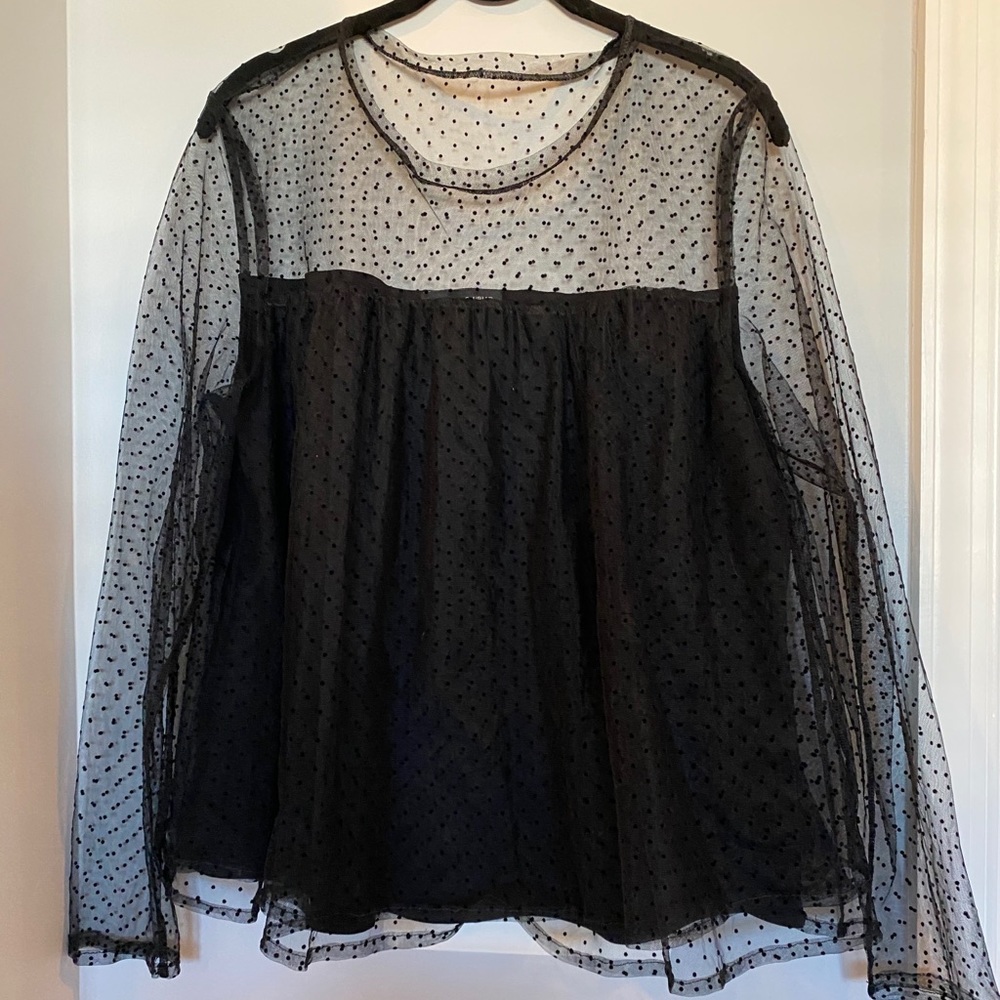 Banana Republic Sheer Long Sleeve Shirt
